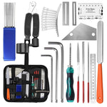 HASTHIP Guitar Repair Tool Kit for Setup and Maintenance with 25 in 1 Tools | Includes Fret Ruler and Files