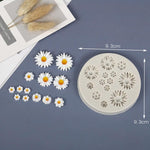 HASTHIP Flower Fondant Molds for Cake and Resin Crafts featuring 13 Floral Cavities | Food Grade Silicone