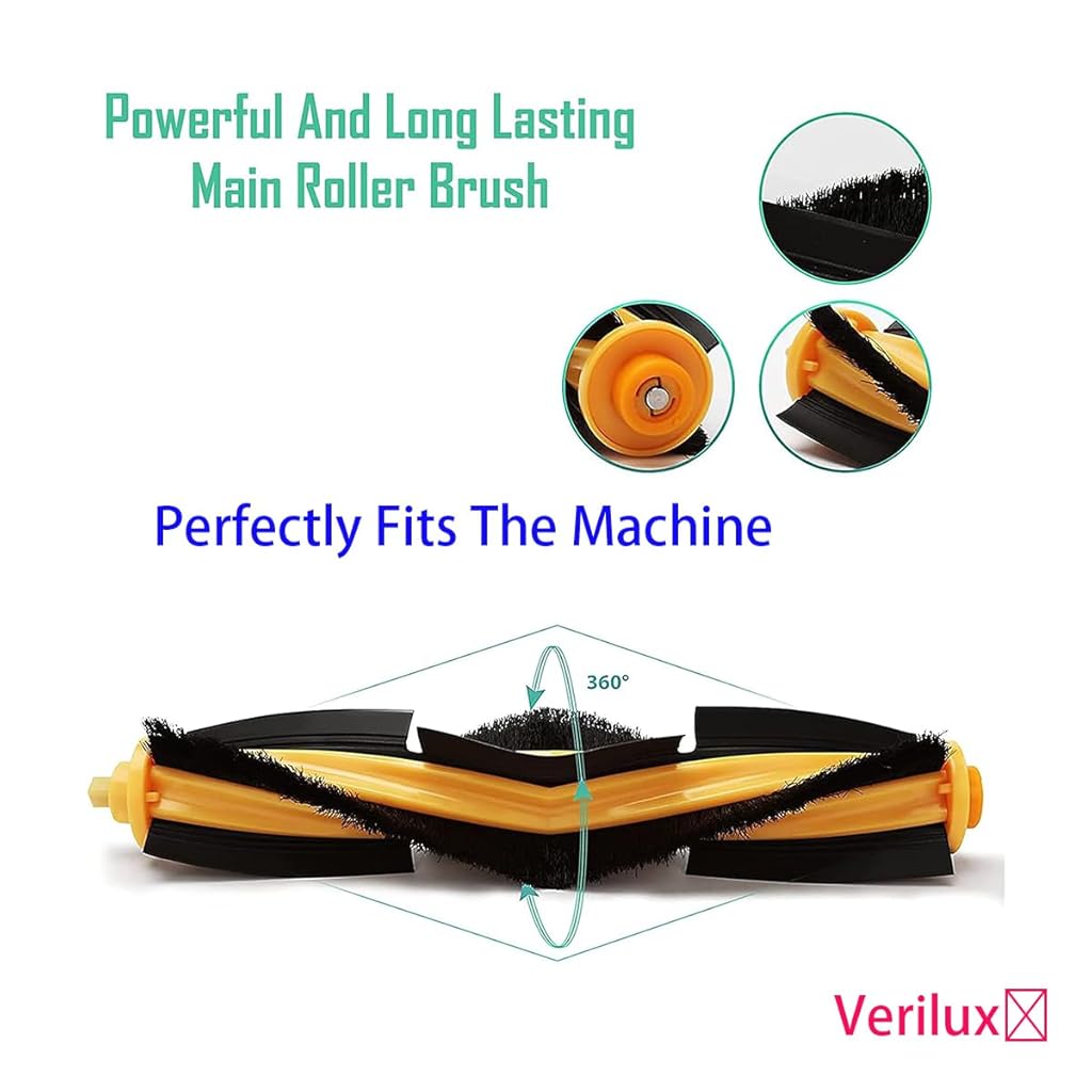 HASTHIP® Filter Brush Mop Cloth Set for Ecovacs Deebot Ozmo 920 950 T5 N5 N8 T5 Max, T5 Power Vacuum Deebot N8 Replacement Accessories for Deebot.