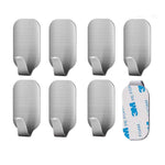 HASTHIP Adhesive Wall Hooks for Bathroom and Kitchen featuring Rustproof Stainless Steel | 16 Pack