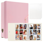 HASTHIP® A4 Kpop Photocard Binder with 25 Pages 9 Pocket, Large Photo Album Book for 2x3 Inch Cards, Fujifilm Instax Mini & Polaroid Photo Holder, DIY Memory Scrapbook Organizer