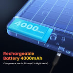 HASTHIP® Magnetic Wall Lamp Ceiling Light with 3-Color LED, Smart Motion Sensor, Remote Control, USB Rechargeable 4000mAh Battery, Room Light for Bedroom, Cabinets, Hallway, Room