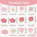 HASTHIP Clog Charms for Slippers featuring 22PCS Assorted Flower Rubber Designs | Fun Girls Decoration