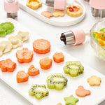 HASTHIP Cookie Cutter Shapes for Kids with Push Type Demold Handle and 5 Steel Molds | Pink