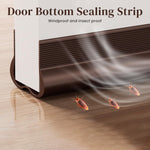 HASTHIP Door Seal Strip for Draft Protection featuring Self-Adhesive PVC Rubber 36.6 in | Noise and Weather Insulation