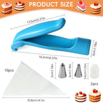 HASTHIP Pastry Cake Decorating Pen Kit for DIY Desserts with 10 Bags and 2 Nibs | BPA Free
