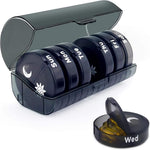 HASTHIP® Pill Organizer Weekly Pill Box 7 Day 2 T