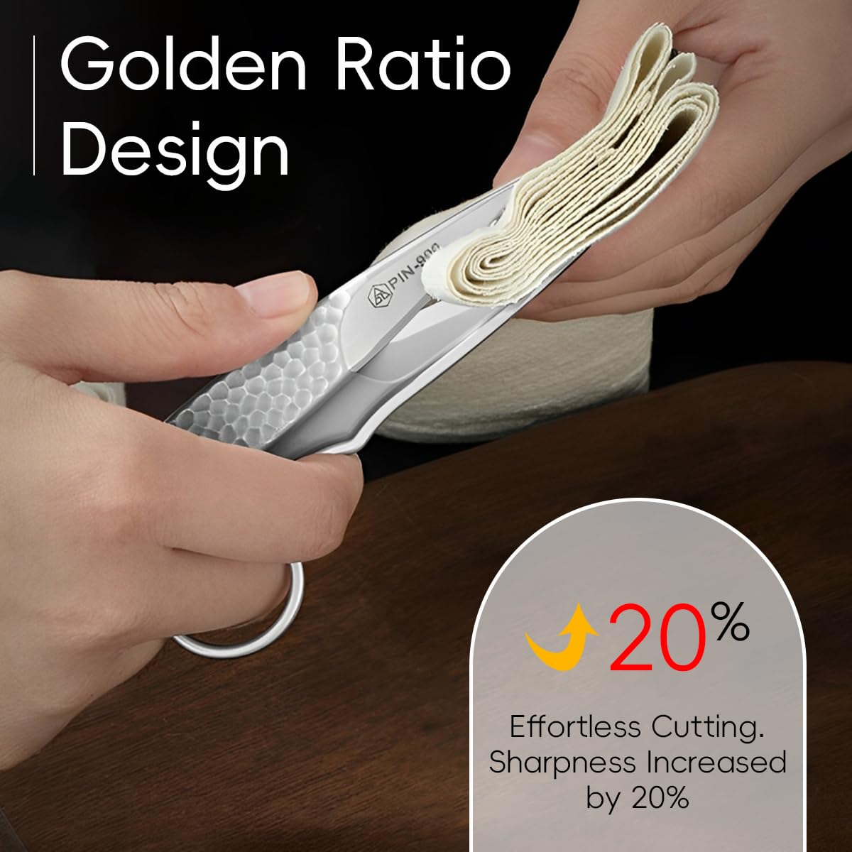 HASTHIP Sewing Scissors for DIY Crafts with Spring Loaded Auto Bounce and Ergonomic Grip