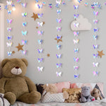 HASTHIP Butterfly Hanging Decoration for Wedding and Party featuring 6.6ft 3D Paper Garland