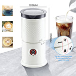 Electric Milk Frother, Electric Milk Frother for for Cold/Hot Milk Frother, Milk Steamer, Non-Stick Coating Milk Frother Milk Foamer Frother Standalone Frother