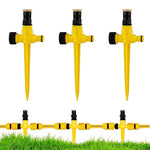 3pcs Garden Sprinker for Garden Agriculture Watering, 360° Rotating Irrigation Sprinkler Adjustable Irrigation Angle Sprinkler, Gardening Watering Systems for Outdoor Grass Garden Yard Lawns