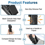 HASTHIP® Compatible with D-JI, Magnetic Wall Mount Folding Bracket for Pocket 3 Action Camera, Adjustable Magnetic Wall Holder, Ultra Strong Magnetic Base, Portable Outdoor Filming Accessories