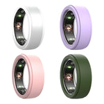 HASTHIP® 4-Pack Silicone Smart Ring Covers, Protective Anti-Scratch Ring Protector Compatible with Samsung Galaxy Ring, Oura Ring & Ultrahuman Ring, Flexible Silicone Smart Ring Case (4 Colors)