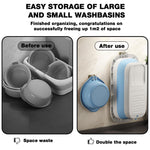 HASTHIP Washbasin Hooks for Wall with Stackable Holding System 2PCS Stainless Steel | Self Adhesive Bathroom and Kitchen Storage