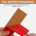 HASTHIP Floor Transition Strip for Joining Floor Gaps with Self Adhesive PVC 47.2 x 1.57 in Wood Color | Easy Trim Fit