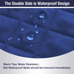 HASTHIP Sofa Cover for 2 Seater 130×196cm with Reversible Waterproof Design | Blue and Grey Furniture Protector