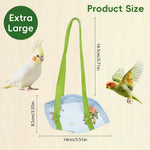 HASTHIP Escape Proof Bird Carrier Harness Bag for Parakeets & Lovebirds XL