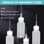 HASTHIP Glue Applicator Bottles for Precise Glue and Oil Use with Luer Lock Tips 30 ml | 6 Pcs Set