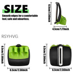 HASTHIP Palm Peeler Set for Vegetables and Fruits featuring Dual Open Sleeve & Stainless Steel Blades | 4 Pcs Silicone Finger Grips