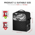 HASTHIP Storage Bag for KitchenAid Blender 5 4.5 Quart with Dual Handles and Pockets | Waterproof Polyester Organizer 36x23x38cm