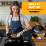 HASTHIP Silicone Stove Gap Filler for Kitchen Gaps featuring Trim to Fit Design 30 in Black