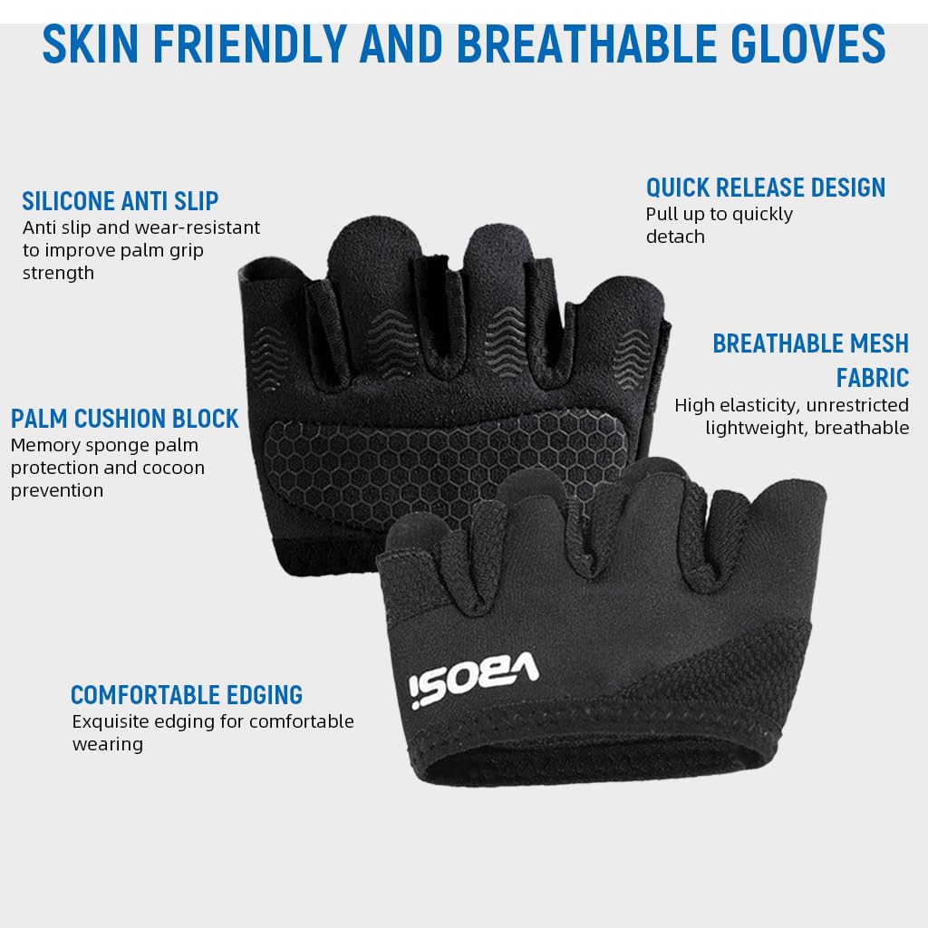 HASTHIP® Weight Lifting Gym Workout Gloves Men & Women, XL