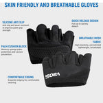 HASTHIP® Weight Lifting Gym Workout Gloves Men & Women, XL