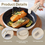 HASTHIP Secure Anti Slip Handle for Handleless Cookware featuring Squeeze to Lock Grip | Heat Resistant One Button Release