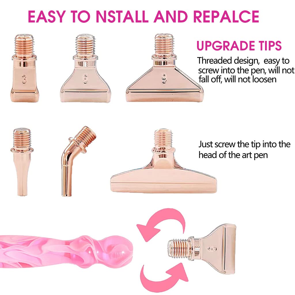 HASTHIP Diamond Painting Tool Kit for DIY Art Crafts with Dual Tip Pen and 14pcs Set | Pink