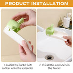 HASTHIP Faucet Water Guide Panels for Kitchen and Bathroom Sinks with Bunny Ear Design | 2Pcs Soft Rubber Grip and Sturdy PP Deflector