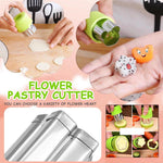 HASTHIP Cookie Cutter Shapes Set for Baking and Sandwiches with 9 Molds & PP Handle | Stainless Steel