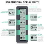 HASTHIP® Aluminum M.2 Nvme SATA SSD Enclosure with LCD Display USB 3.2 Gen 2 10Gbps M.2 NVMe SSD Enclosure NVME PCI-E M-Key