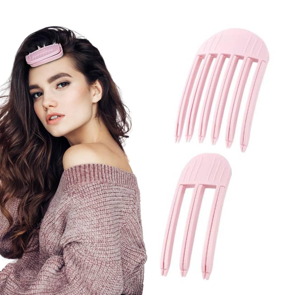 HASTHIP® Pinzas Voluminizadoras Retráctiles para Mujer y Hombre, 2pcs Clips de Raíz Levantadora sin Marcas, Pinza Mágica de Peinado con Diseño Antideslizante, Ideal para Flequillo Esponjoso