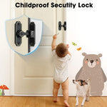 HASTHIP Door Latch for Gates Doors and Cabinets with 90° 180° Design | Glow in the Dark Zinc Alloy Lock