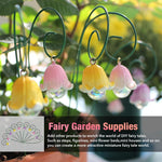 HASTHIP® Resin Garden Decors Set of 9 Pcs Lily of the Valley Garden Decoration DIY Assembly Flower Pot Decoration Insert-in Flower Decoration Outdoor Lawn Decorations Home Decorations