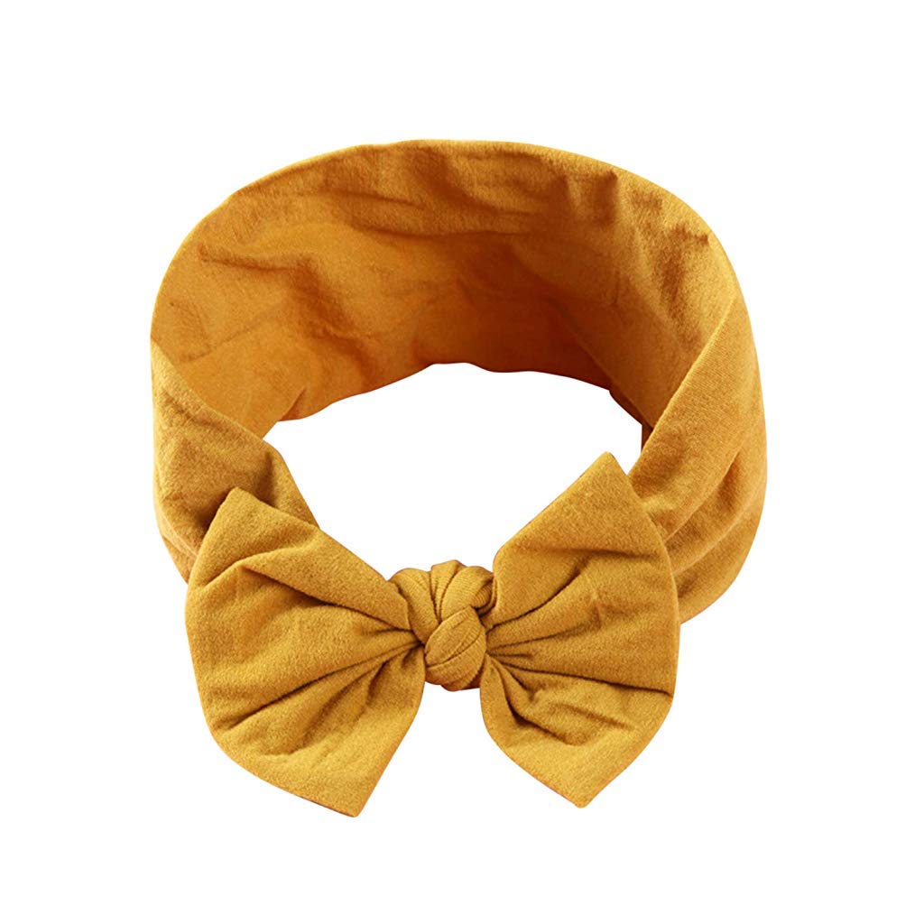 HASTHIP® 6 Piezas Diademas de Nailon para Bebé,Lazos con Nudo Suave y Elástico,Cintas de Pelo para Recién Nacidos,Niñas y Niños Pequeños Multicolor Super Cómodas Transpirables