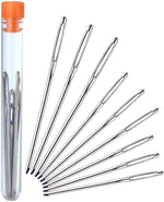 Large-Eye Blunt Needles, 9 Piece Stainless Steel Yarn Knitting Needles, Sewing Needles, Crafting Knitting Weaving Stringing Needles