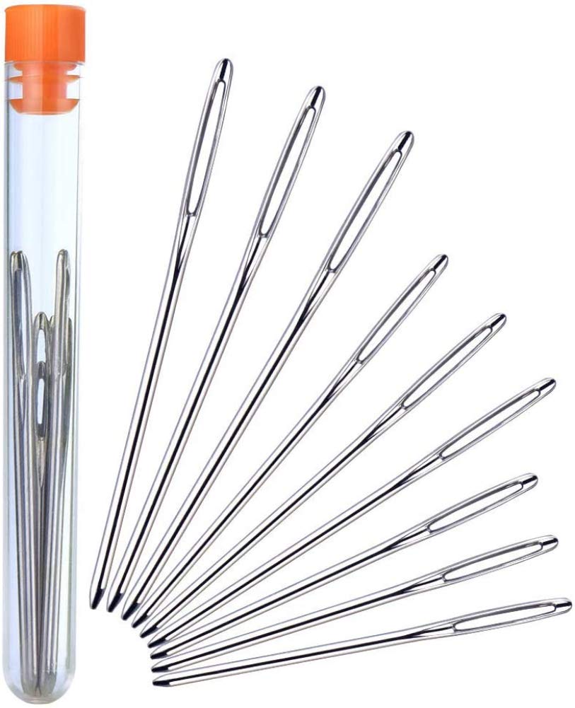 HASTHIP Large Eye Blunt Needles for Yarn Knitting and Sewing with 9 Piece Set | Stainless Steel