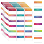 HASTHIP® 180 Pcs Rainbow Name Label Stickers, 3''x2'' Peel and Stick Hello My Name is Tags, Durable Paper, Smudge-Free Writing, for Parties, School, Office, Corporate Events