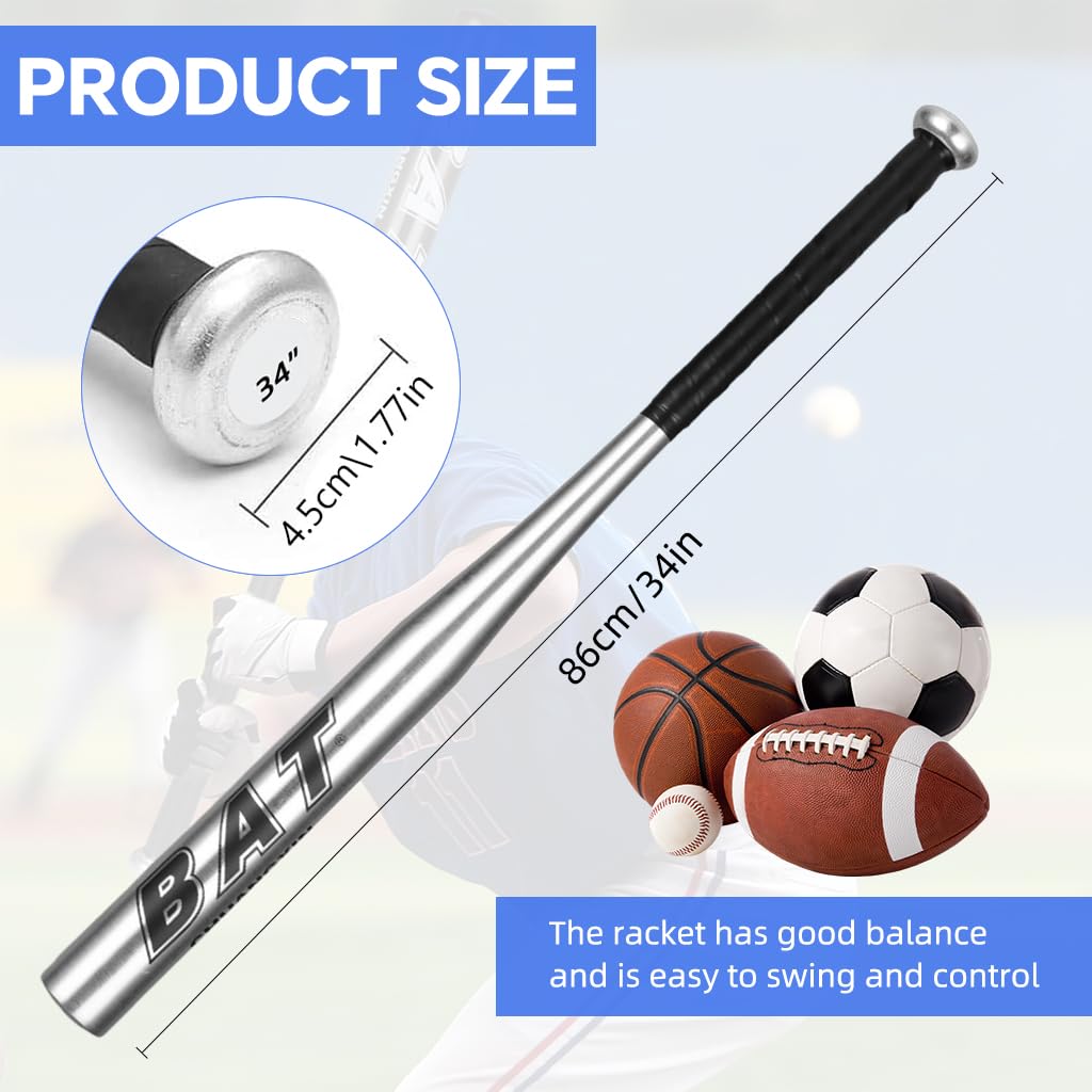HASTHIP 34-Inch Aluminum Alloy Baseball Bat with Carrying Bag