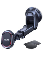 HASTHIP® Car Phone Holder Magnetic Phone Mount Sticky Sucktion Cup Magnetic Phone Mount with Retractable Arm and 360 ° Rotatable Flexible Car Phone Holder Phone Stand for 4-7'' Phone