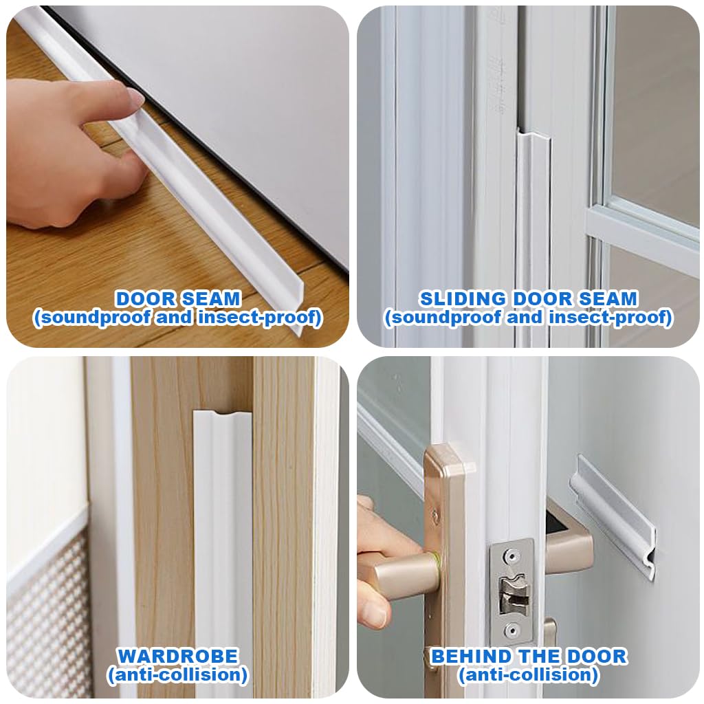 HASTHIP Self Adhesive Soundproof Window Sealing Strips for Doors and Windows 10m PU Foam
