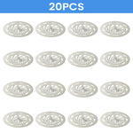 HASTHIP Sink Strainer Hair Catchers 20 pcs for Bathroom Drains with Hollow-Out Pattern | 3.35 in Reusable PP Anti-Clogging Filter