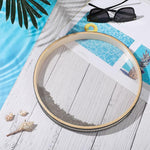 HASTHIP Ocean Drum for Sound Healing and Meditation 12 in with Hardwood Shell & Wave Beads