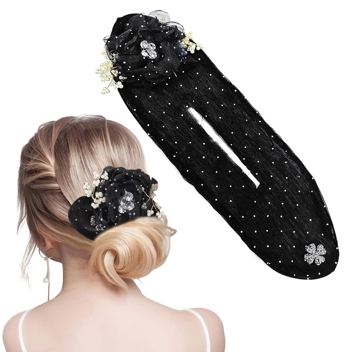 HASTHIP Floral Twist Bun Maker for Women