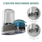 HASTHIP® Kitchen Sink Water Filter Dual-Spout Water Filter Multi-Level Natural Activated Carbon Filtration Water Filter Transparent Filtration Bin Design Universal Water Filter Kitchen
