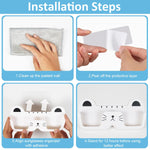 HASTHIP Sunglass Organizer Wall for Entryway and Bedroom featuring 2PCS Cat-Shaped Holders
