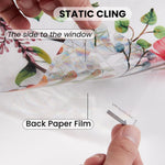 HASTHIP Privacy Glass Window Film for Home and Office with Static Cling 45cm x 2m | UV Resistant Floral Design