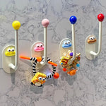 HASTHIP Wall Hooks for Hair Accessories with Strong Self Adhesive | 4PCS L Shaped Set