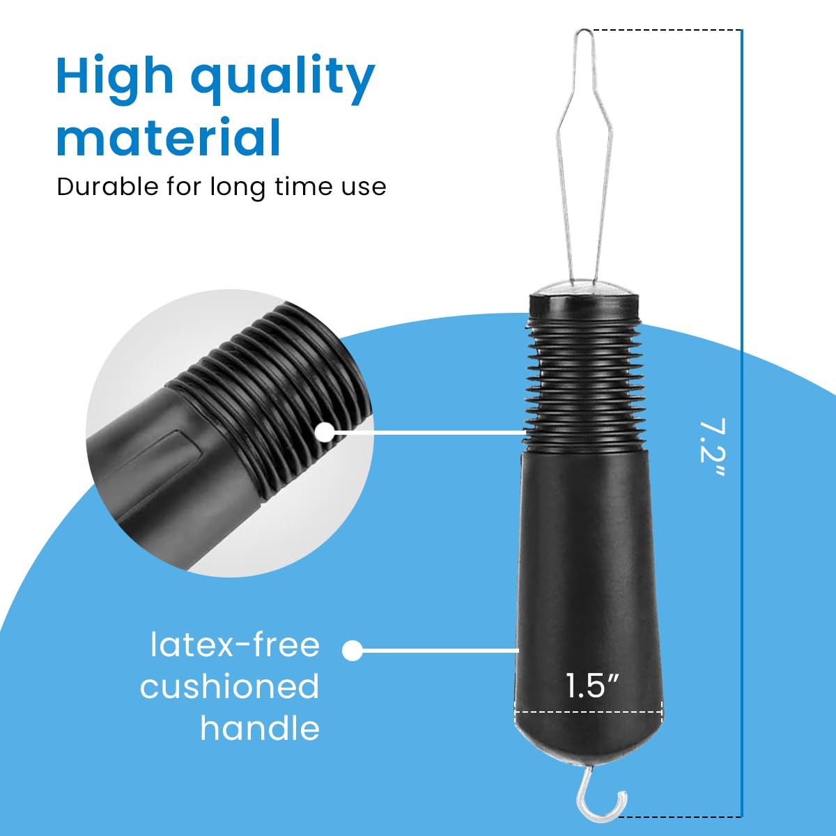 HASTHIP Buttoning Hook Dressing Aid 2 in 1 Tool with Dual End Design for Seniors and Arthritis